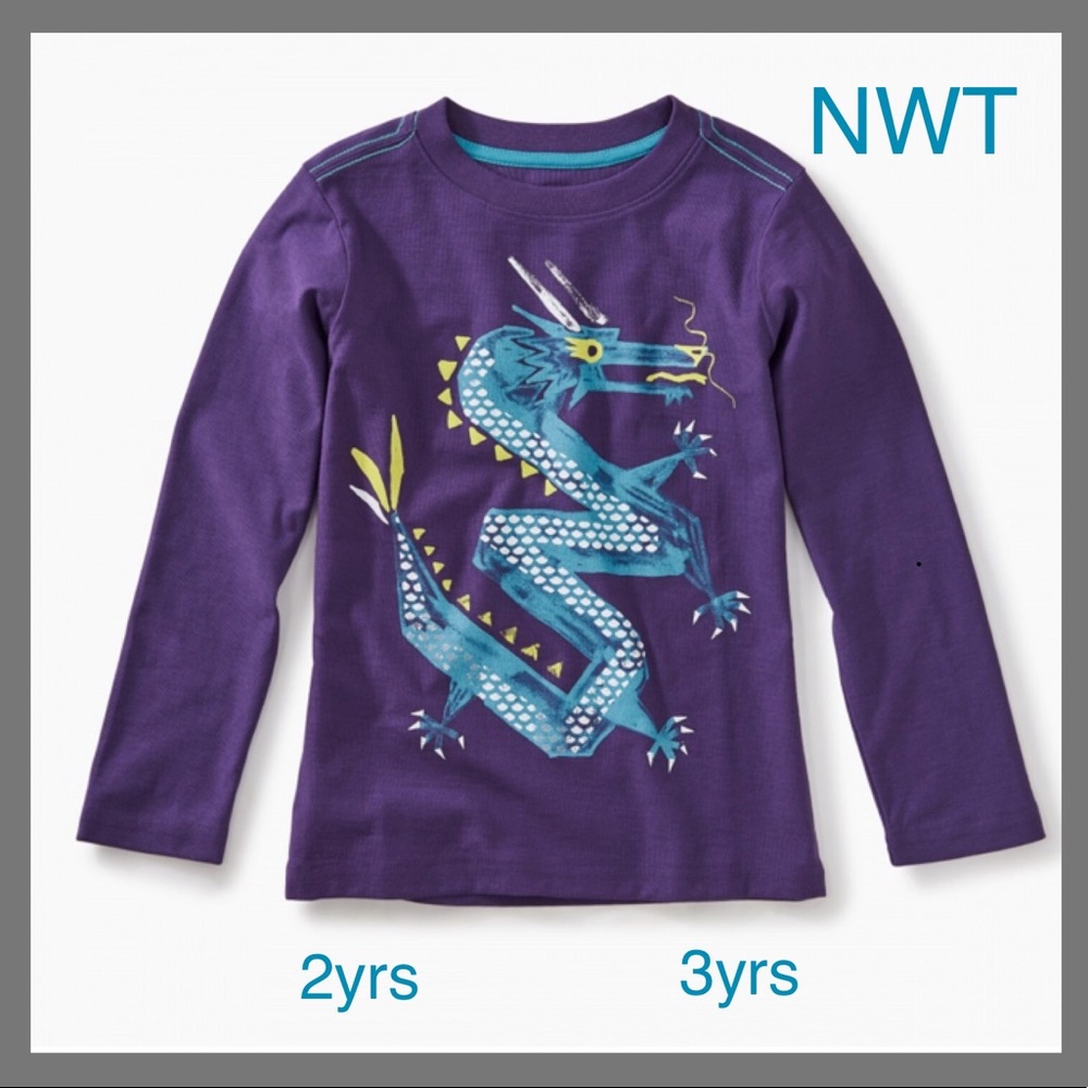 NWT tea collection DRAGON T-shirt Sizes: 2yrs, 3yrs - Picture 5 of 8